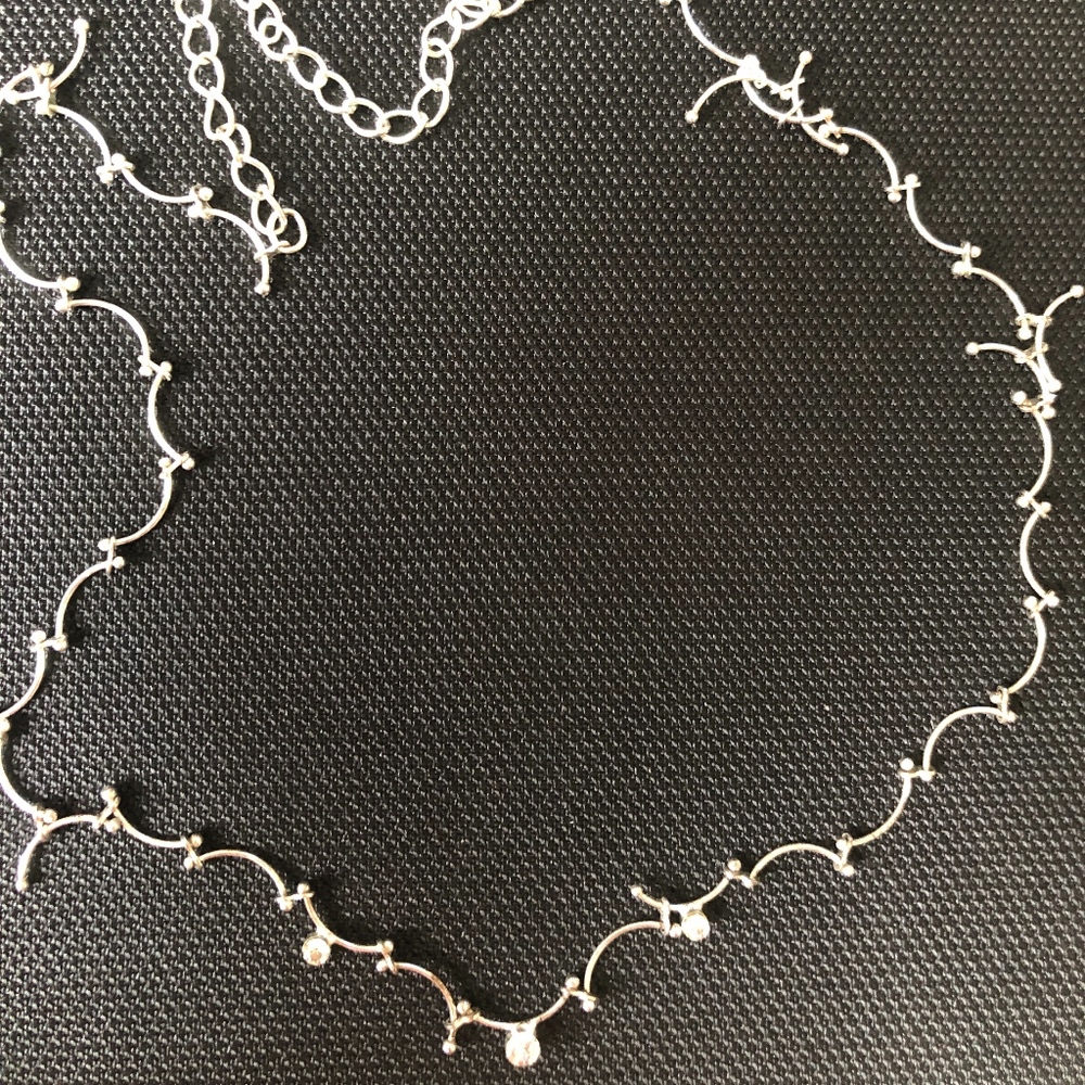 Diamond Silver Necklace